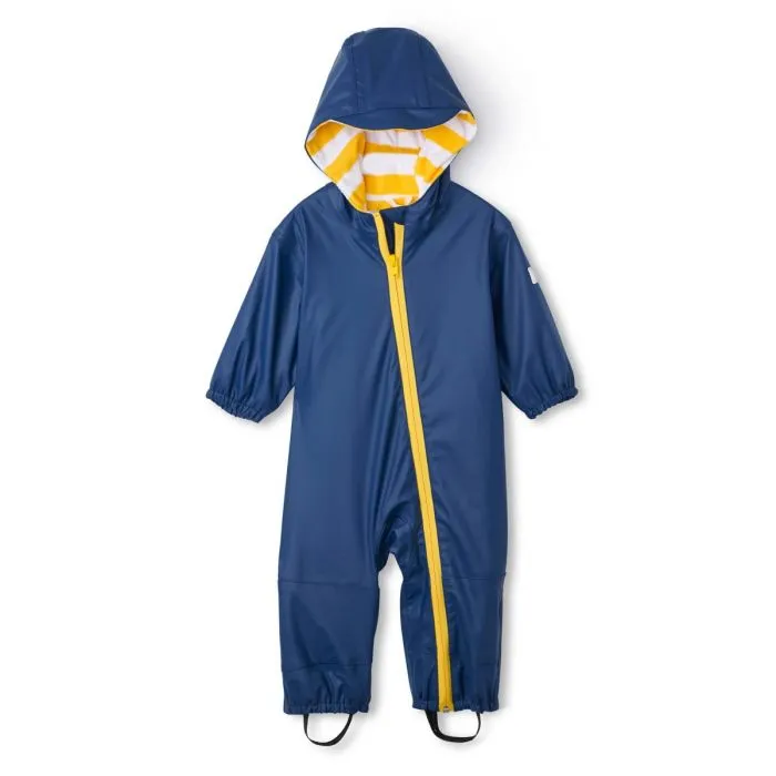 Hatley Navy Terry Lined Baby Bundler