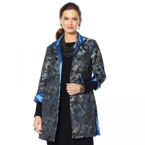 Heidi Daus Women's Modern Monarch Jacquard Topper Jacket