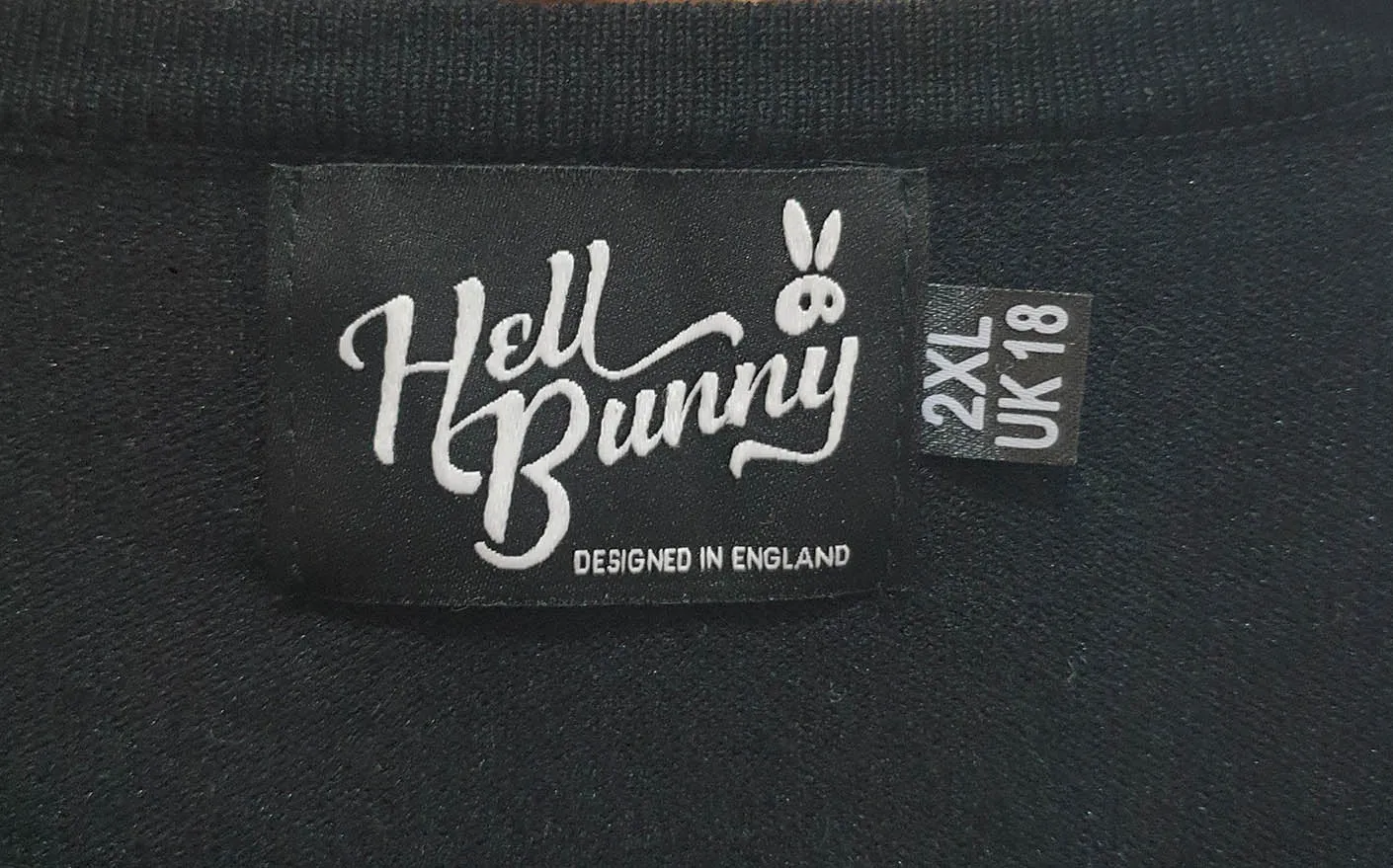 Hell Bunny black top size 2XL, best fits 14-16