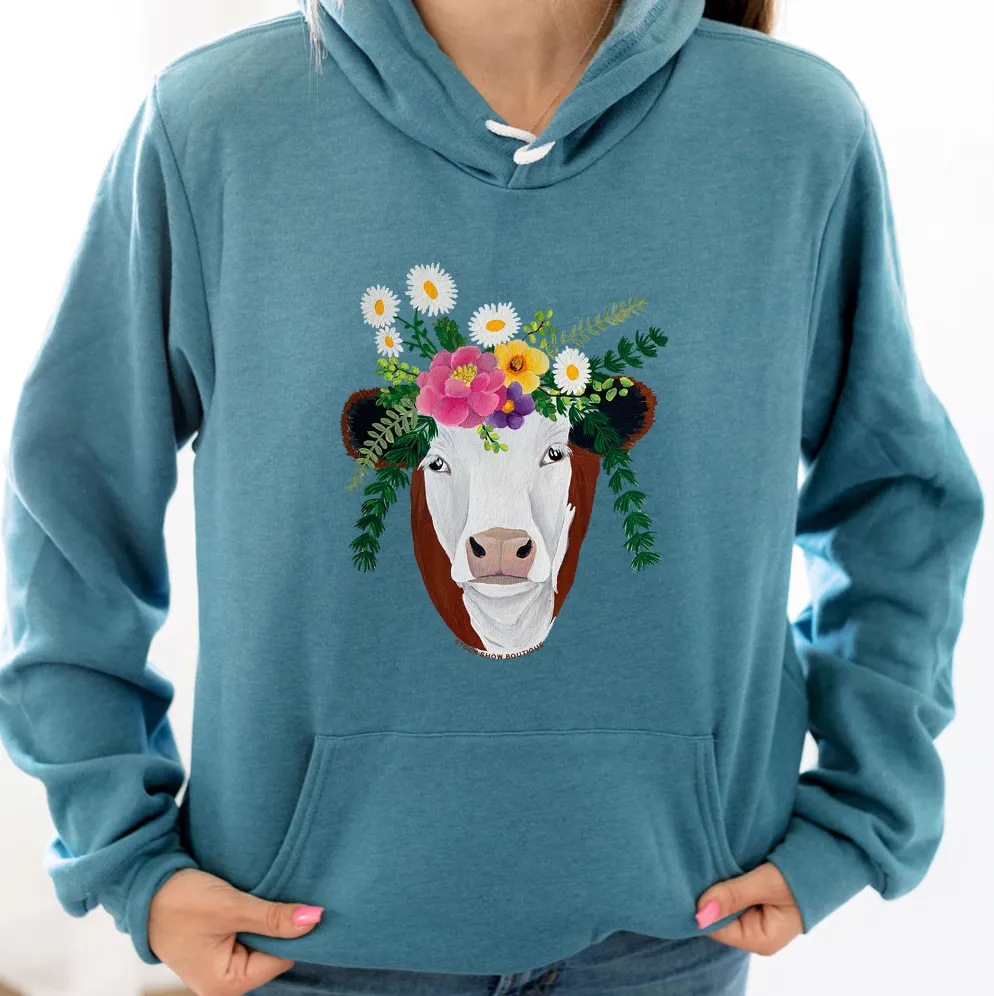 Hereford Flower Hoodie (S-3XL) Unisex - Multiple Colors!