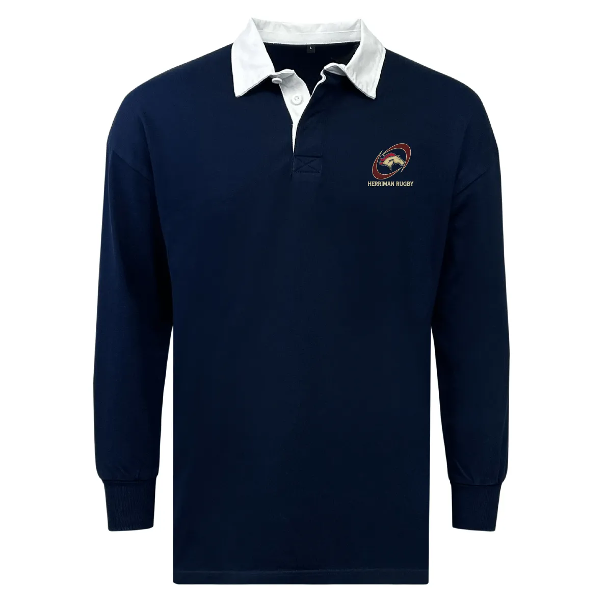 Herriman High School Rugby Classic Long Sleeve Solid Rugby Jersey
