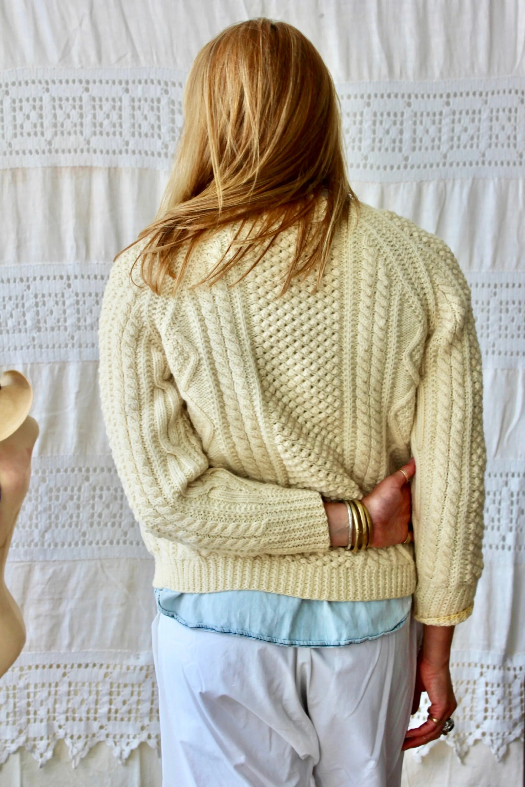 HF208 Vintage Irish Cable Sweater selected by The Highlands Foundry