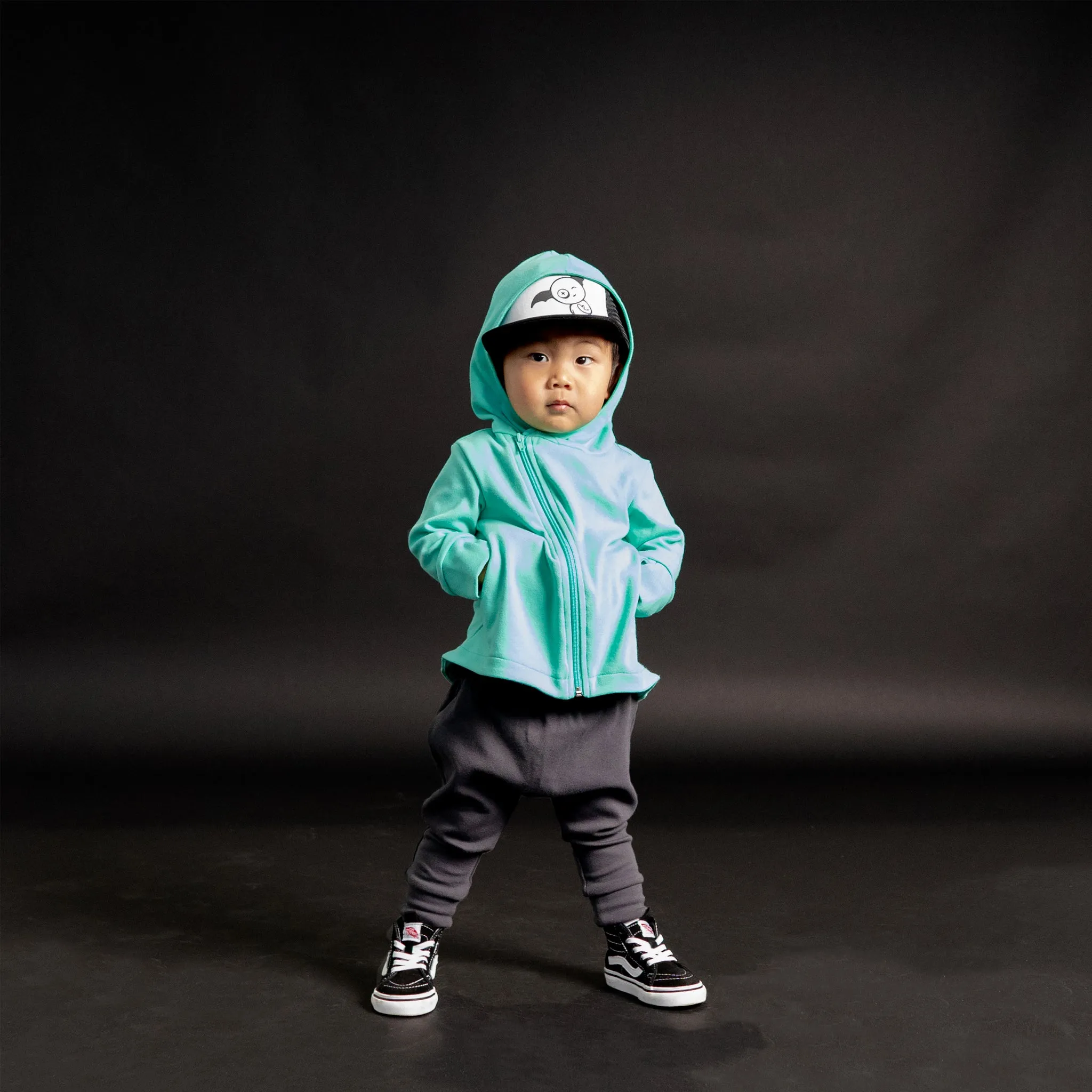 Hi-Lo Hoodie - Aqua