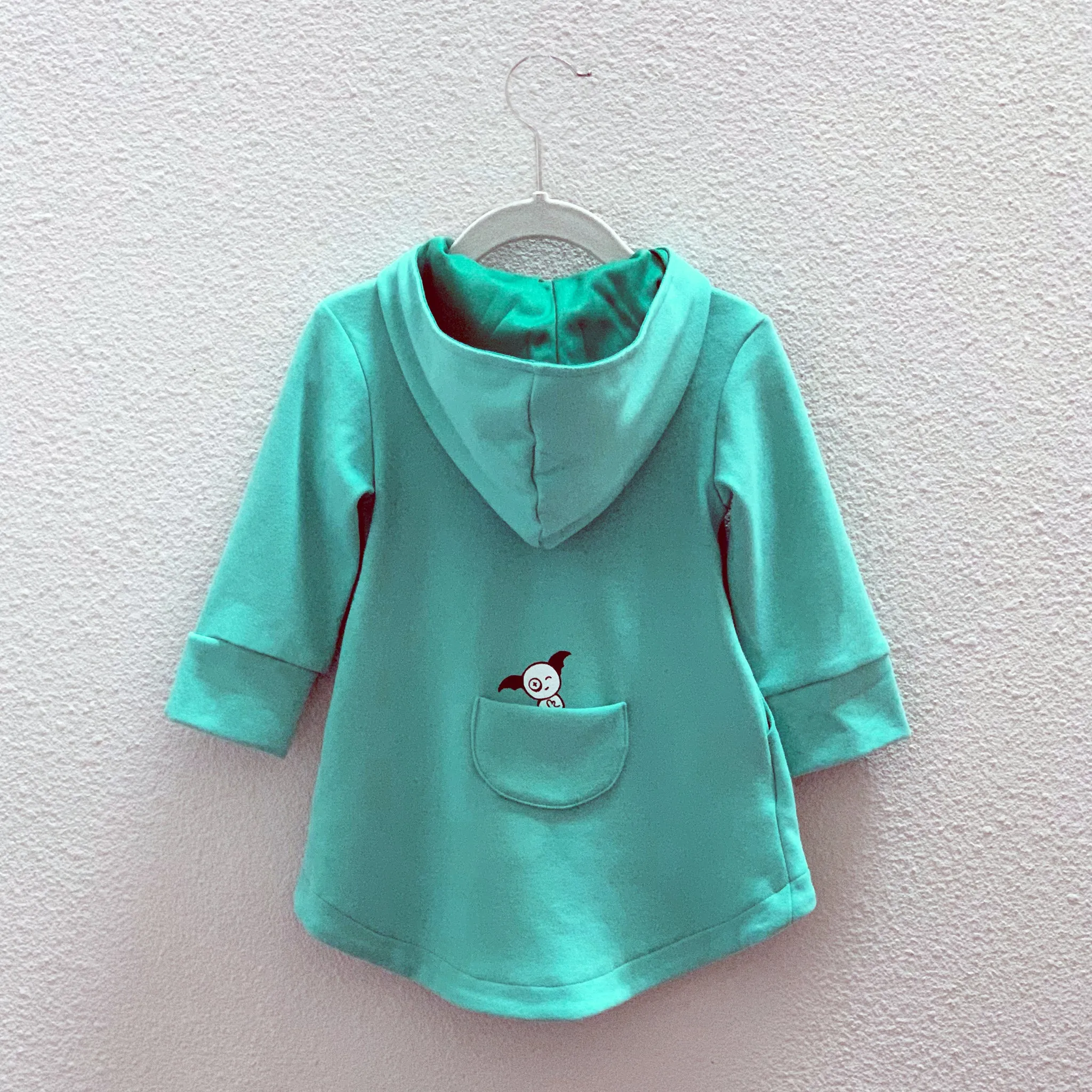 Hi-Lo Hoodie - Aqua