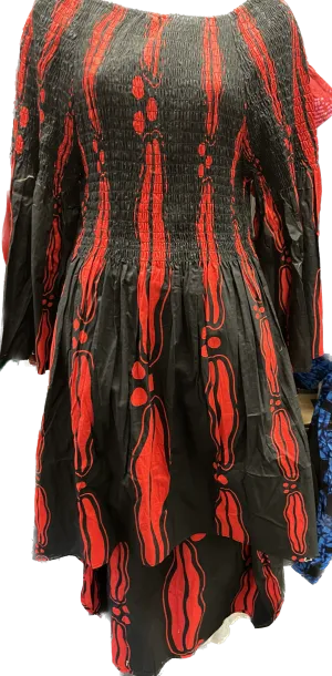 High Low Dress in African Print!! One Size Fits Most!!