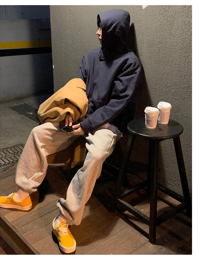 High-Neck Hooded Sweatshirt