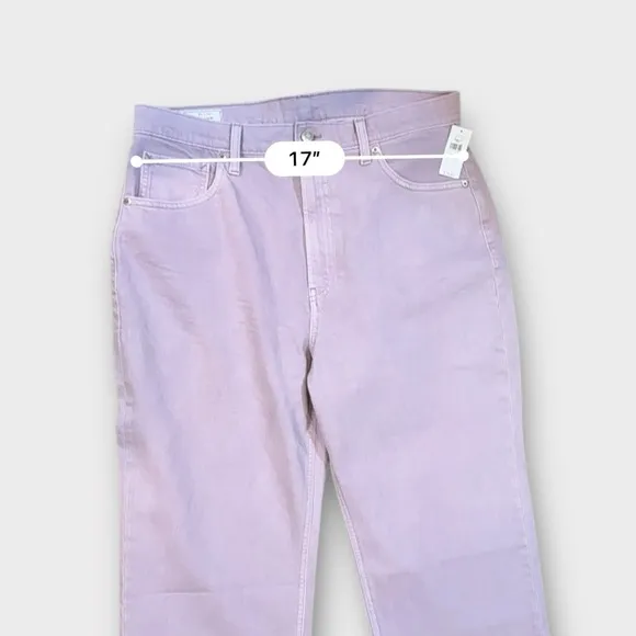 High Rise '90s Loose Jeans Lavender NWT