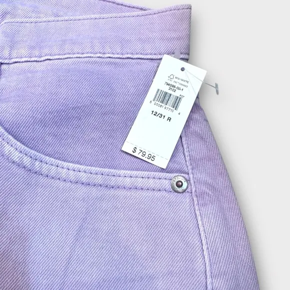 High Rise '90s Loose Jeans Lavender NWT