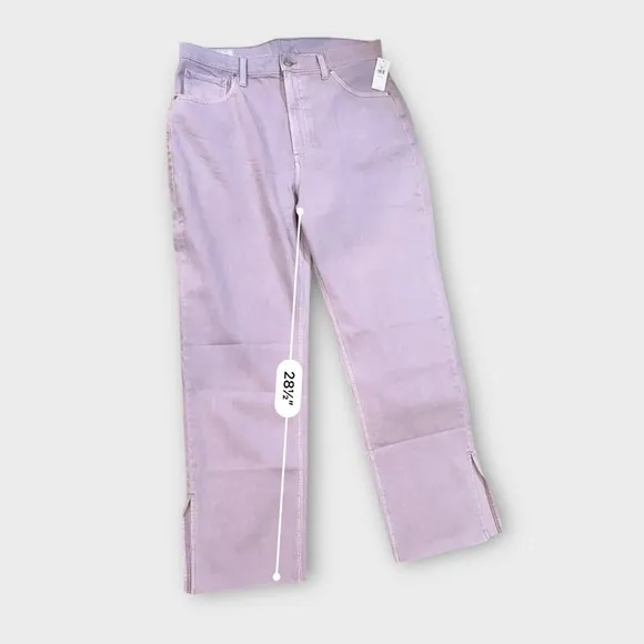 High Rise '90s Loose Jeans Lavender NWT