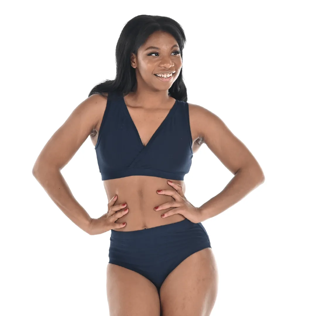High Rise Briefs - Navy