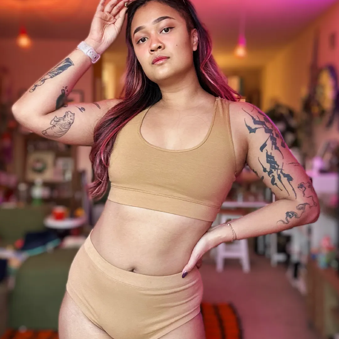High Rise Briefs - Nude Two
