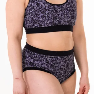High Rise Briefs - Stormy Lace