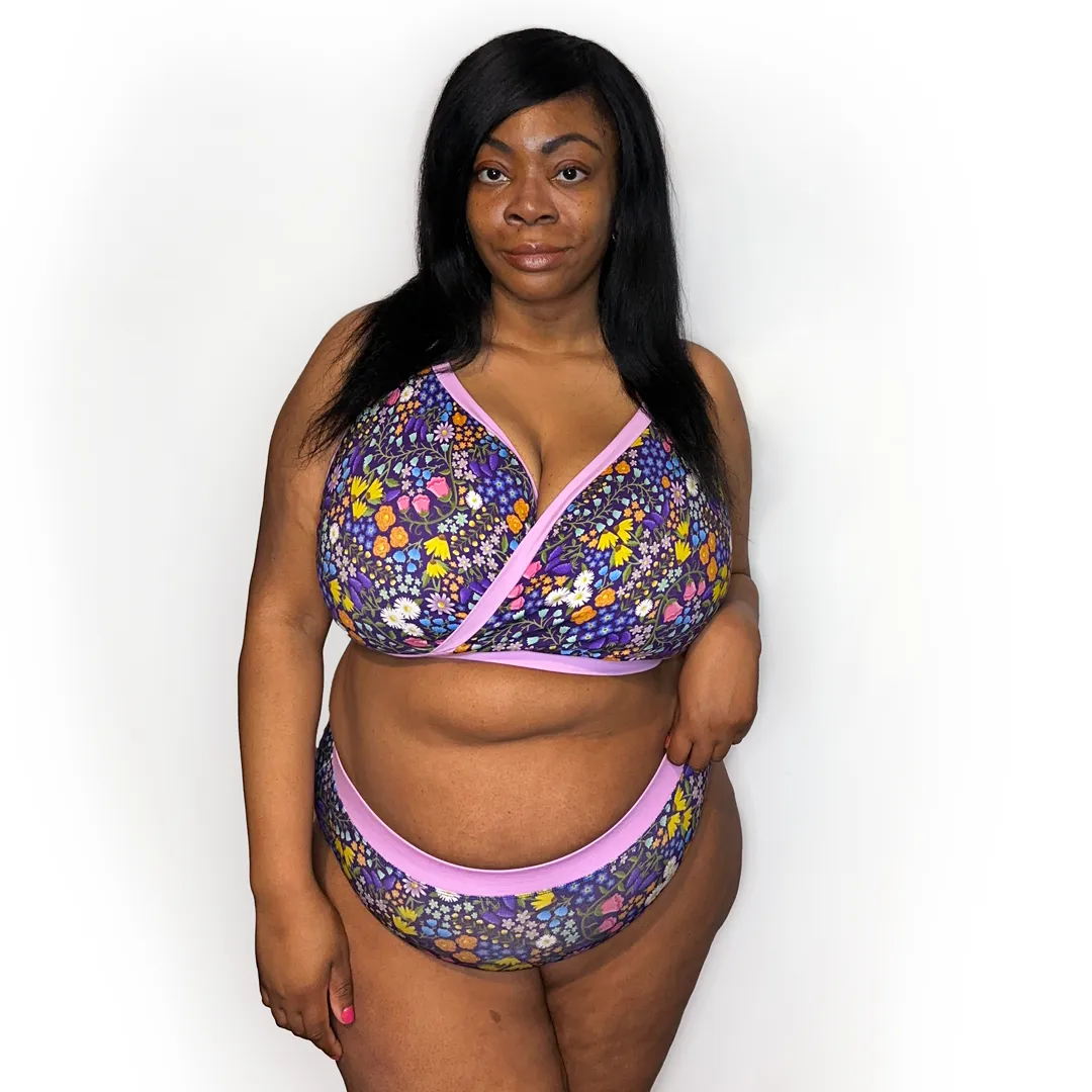 High Rise Briefs - Wildflowers