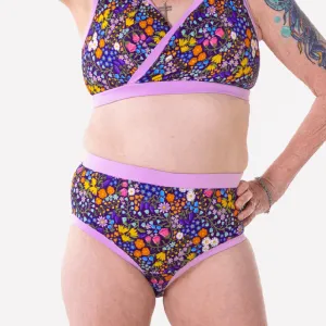 High Rise Briefs - Wildflowers