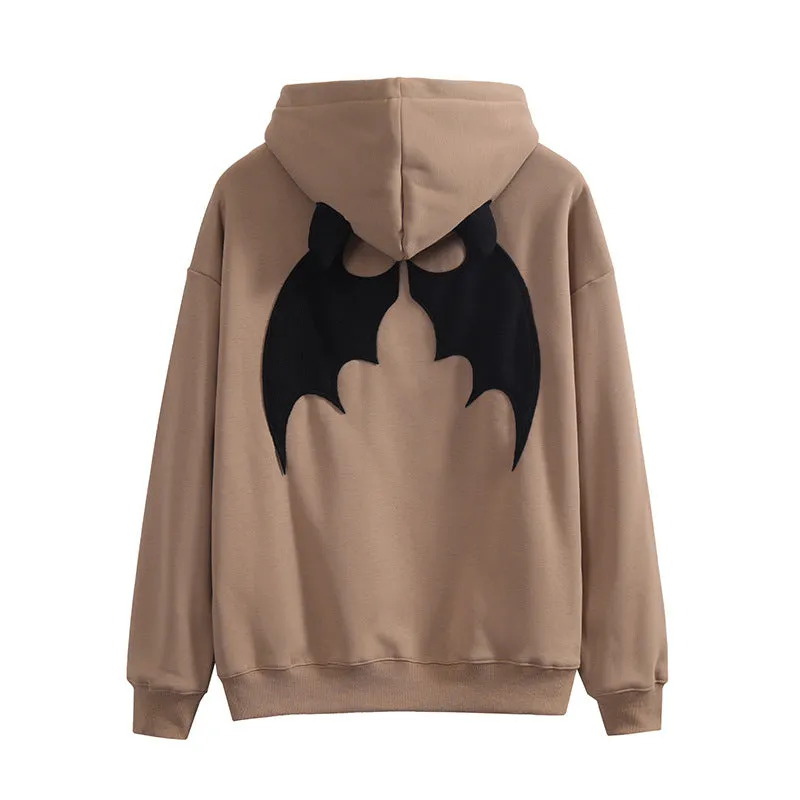 High Street Embroider Devil's Horn Hoodie