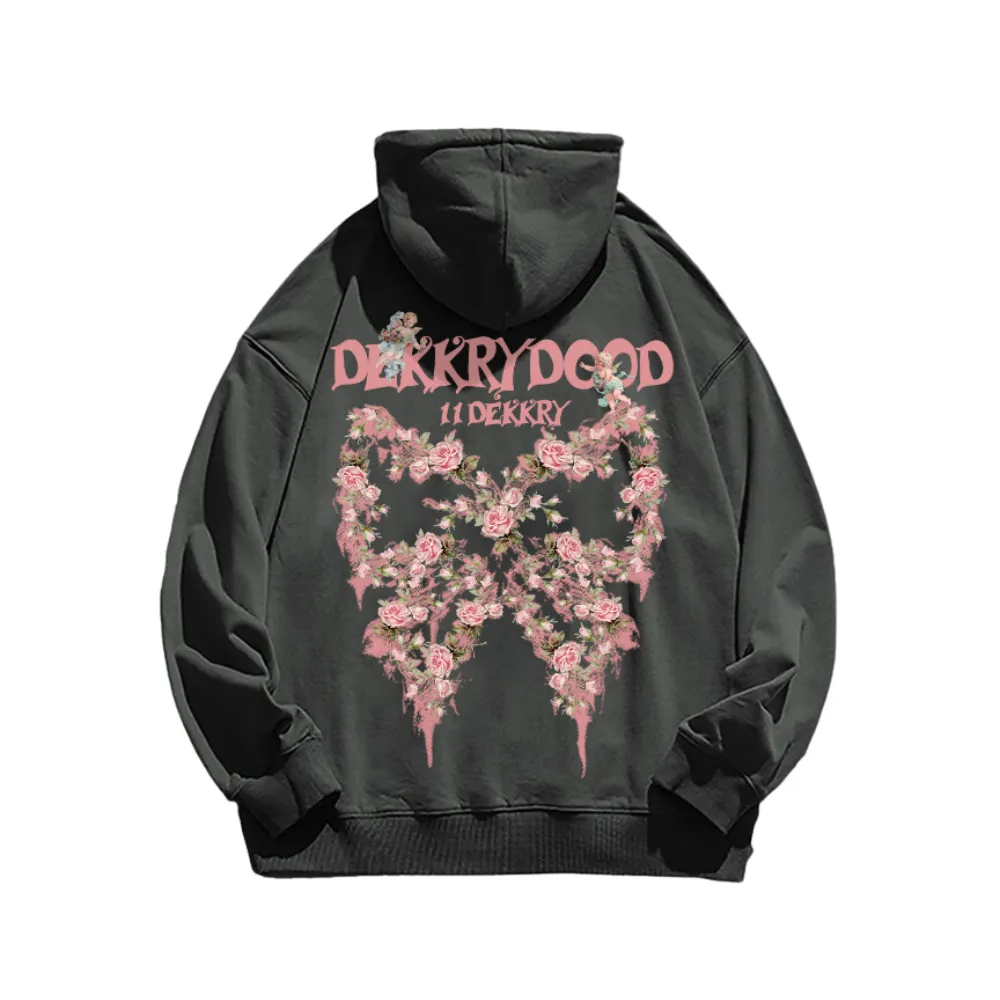 High Street Letter Pink Bow Hoodies