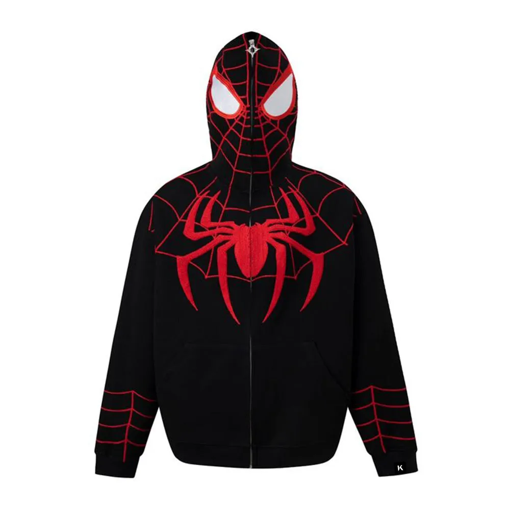 🔥High Street Spider Jacquard Hoodie