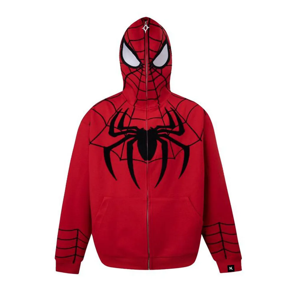 🔥High Street Spider Jacquard Hoodie