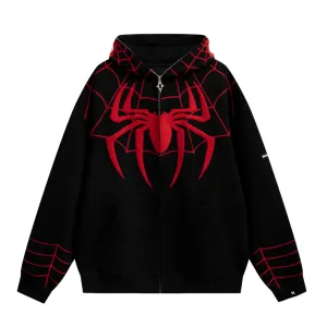 🔥High Street Spider Jacquard Hoodie