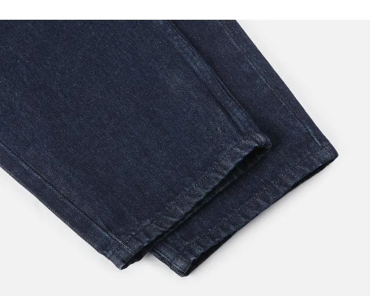 High-Waist Washed Jeans