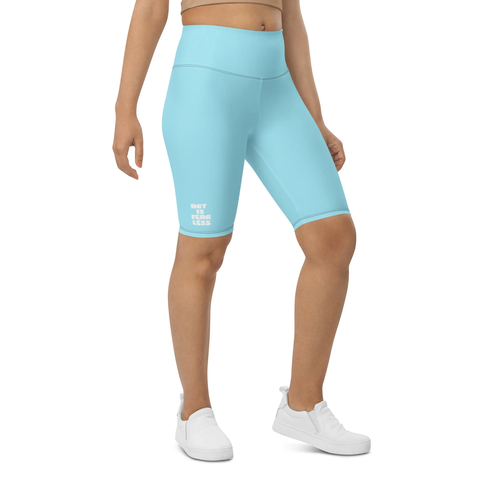 High-waisted Art is Fearless Biker Shorts