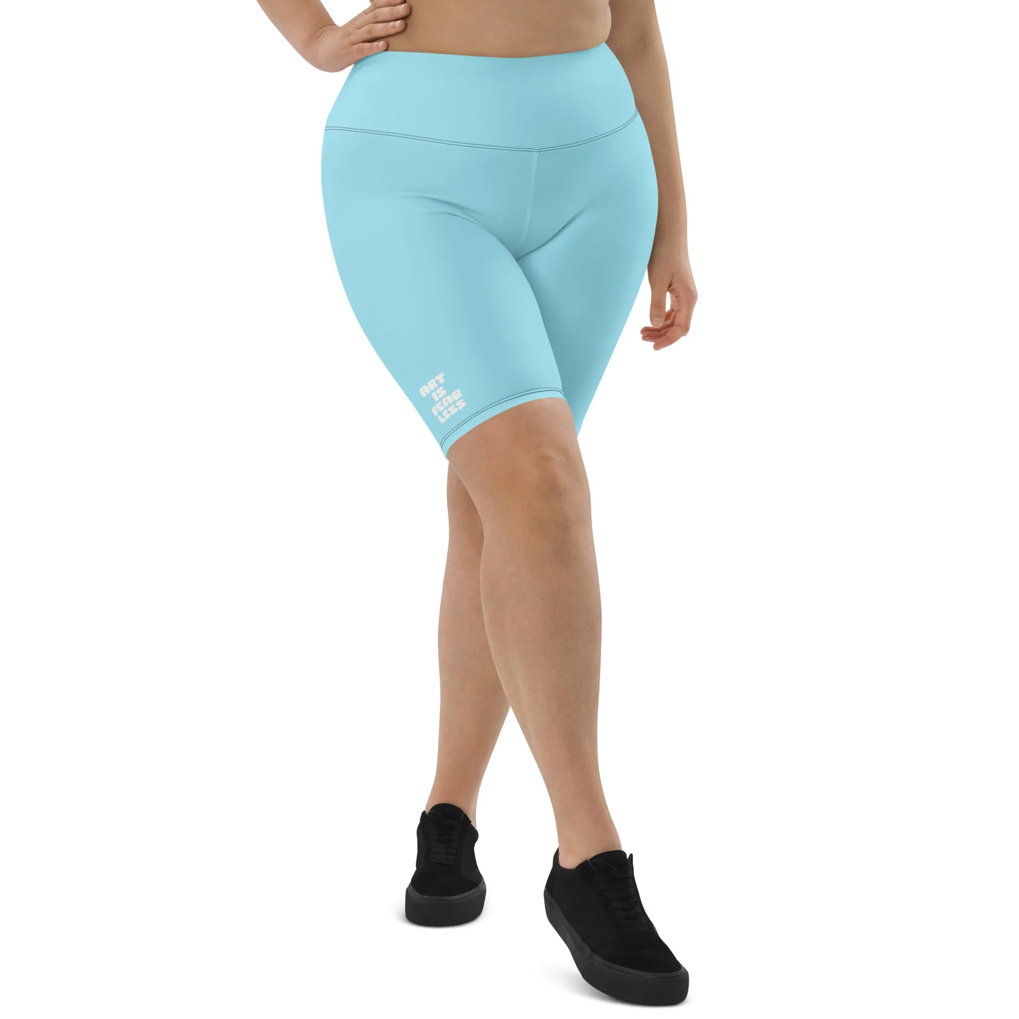 High-waisted Art is Fearless Biker Shorts