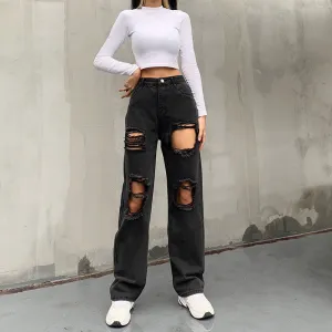 High Waisted Button Hole Trousers ER5811