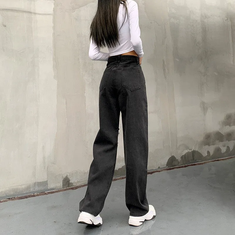 High Waisted Button Hole Trousers ER5811