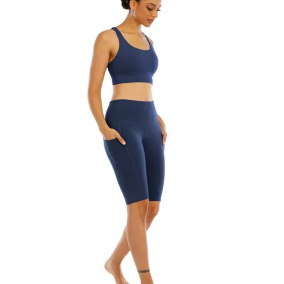High Waisted Tummy Control Work Out Shorts 4 Packs