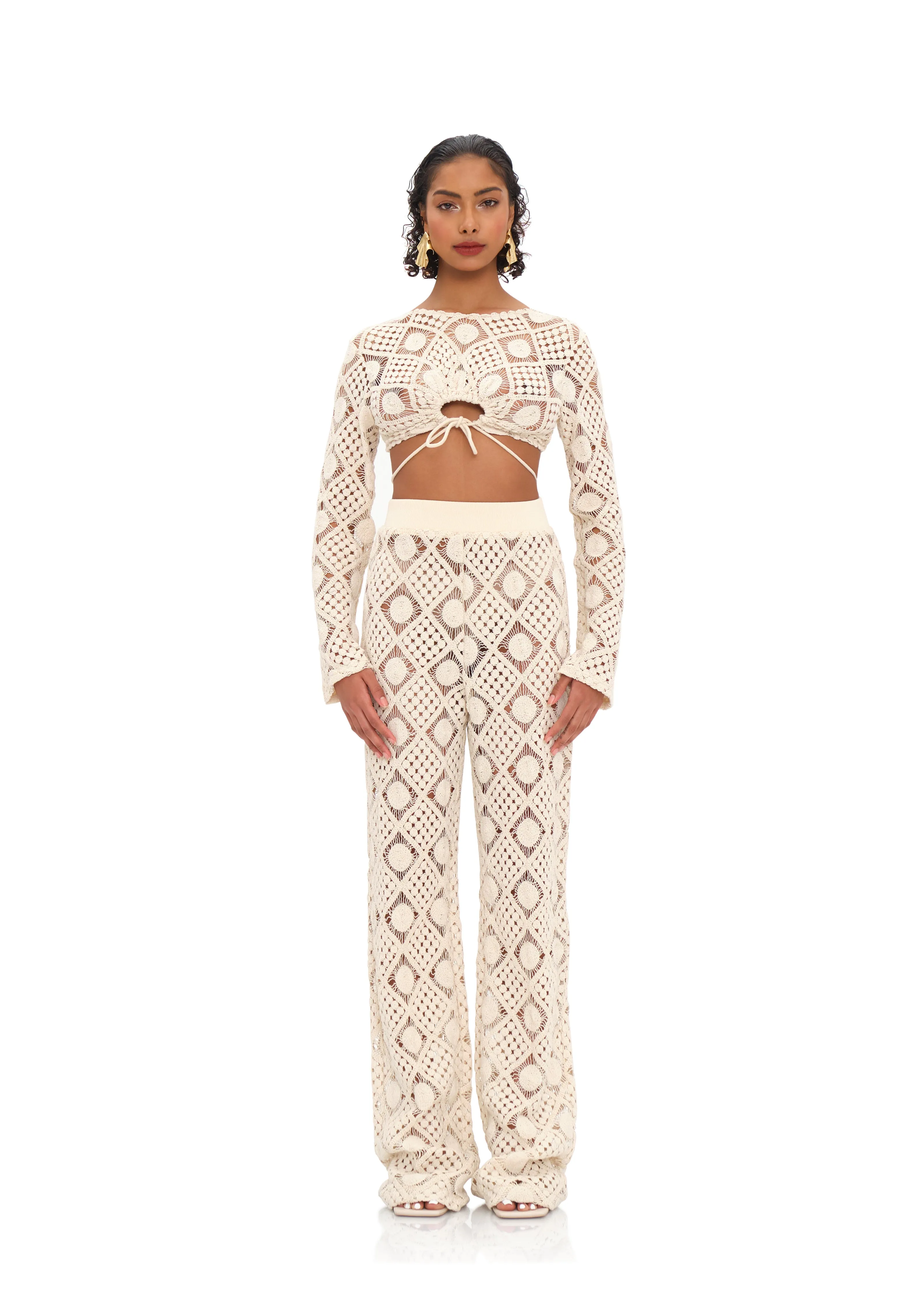 Hira Crochet Pants