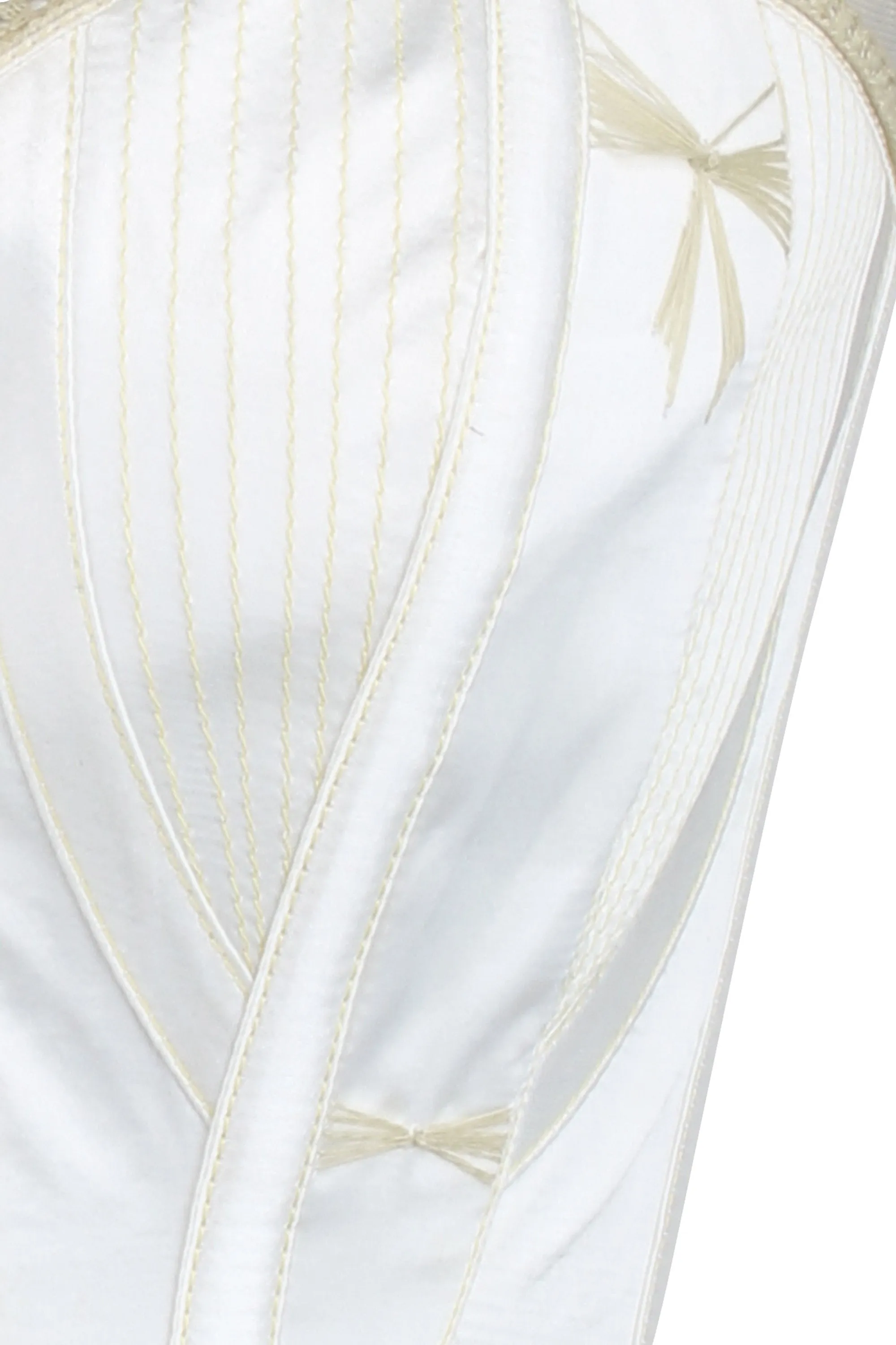 historic Embroidered Corset with Shoulder Straps