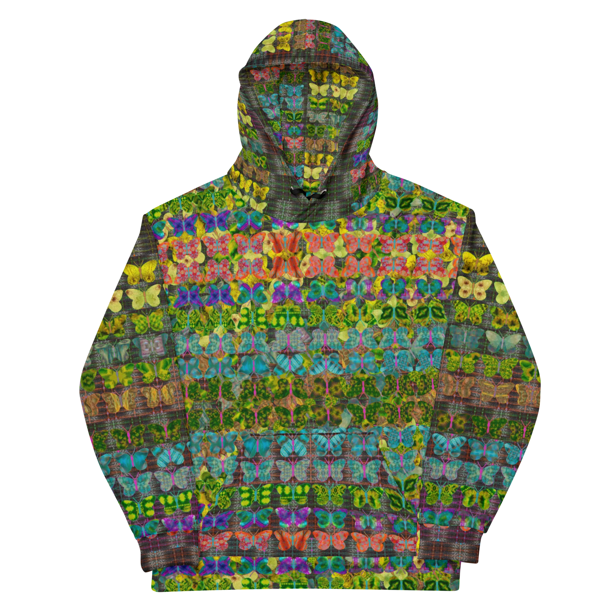 Hoodie (Unisex)(Butterfly Glade Tree Link Pride Stripes) RJSTHS2022 RJS