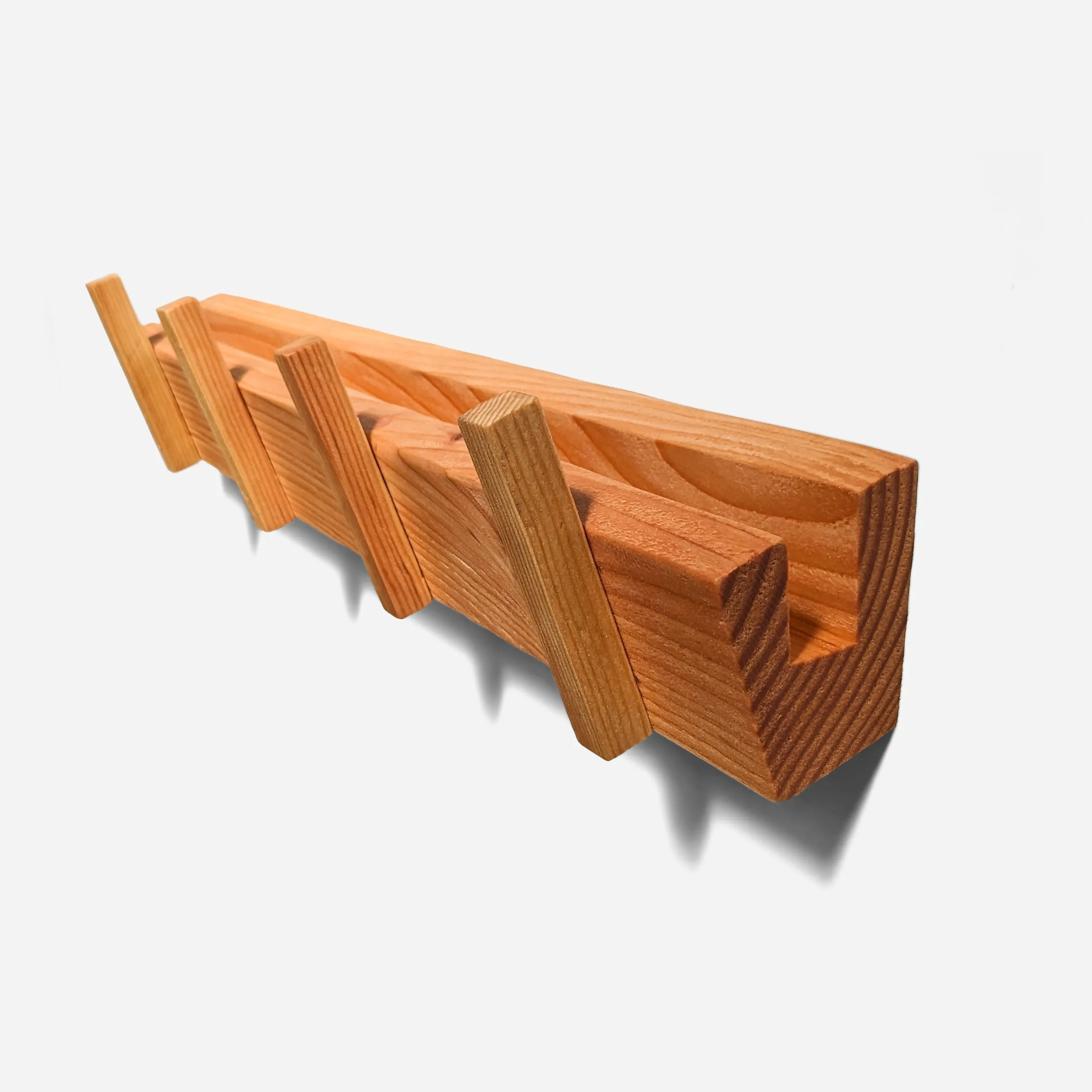 HOOKED COATRACK WITH MAIL STORAGE