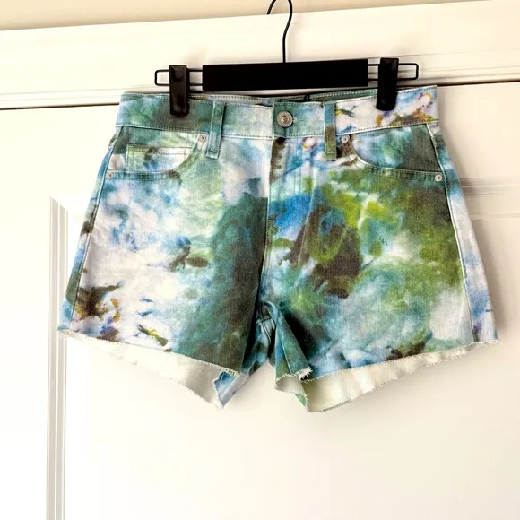 Hudson Watercolor Print Shorts, 25, NWT
