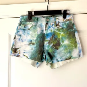Hudson Watercolor Print Shorts, 25, NWT