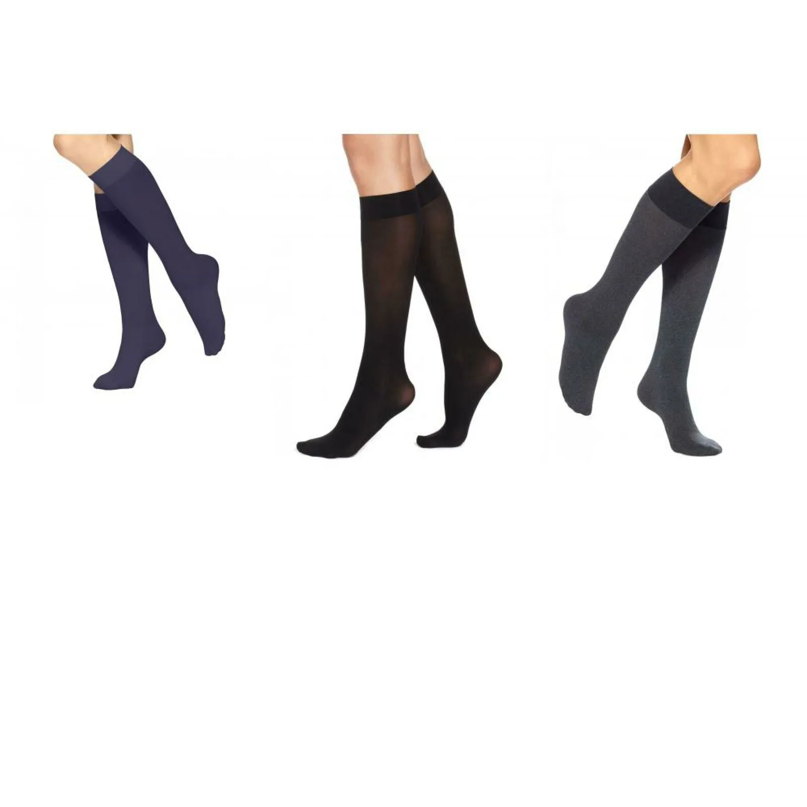 HUE Women's Soft Opaque Knee High Trouser Socks. U5304