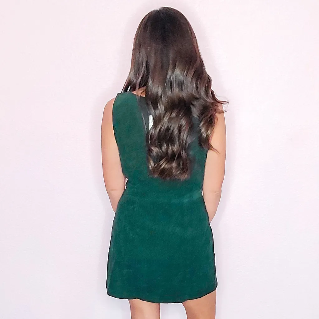 Hunter Green Corduroy Dress