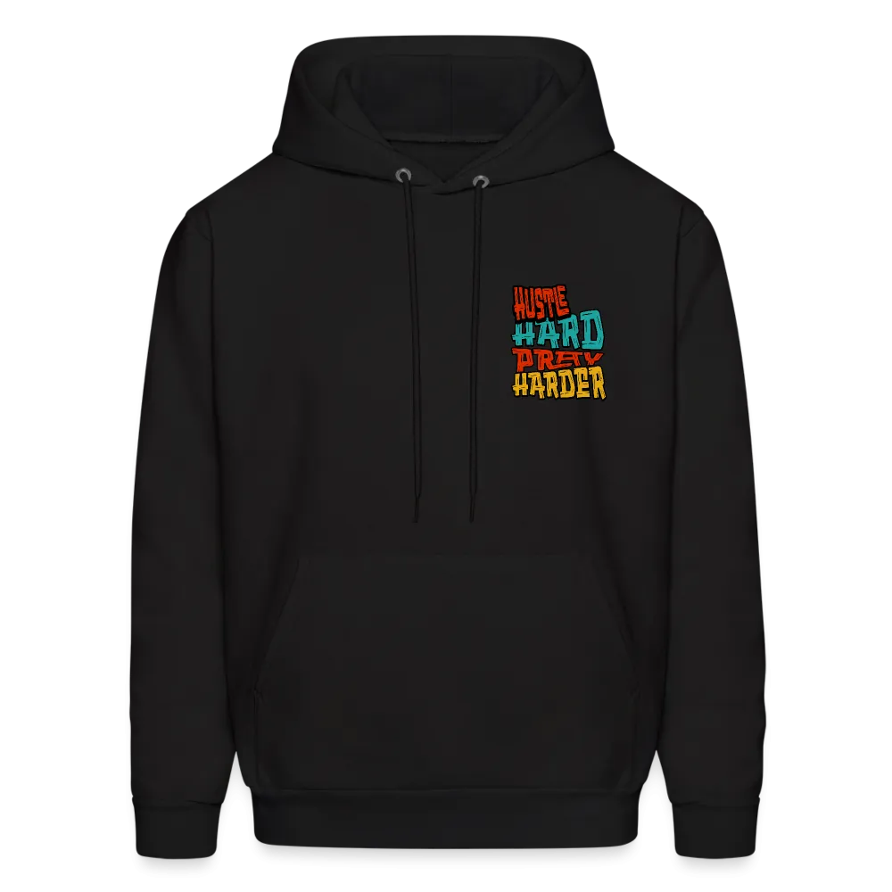 Hustle Hard Pray Harder Hoodie Black