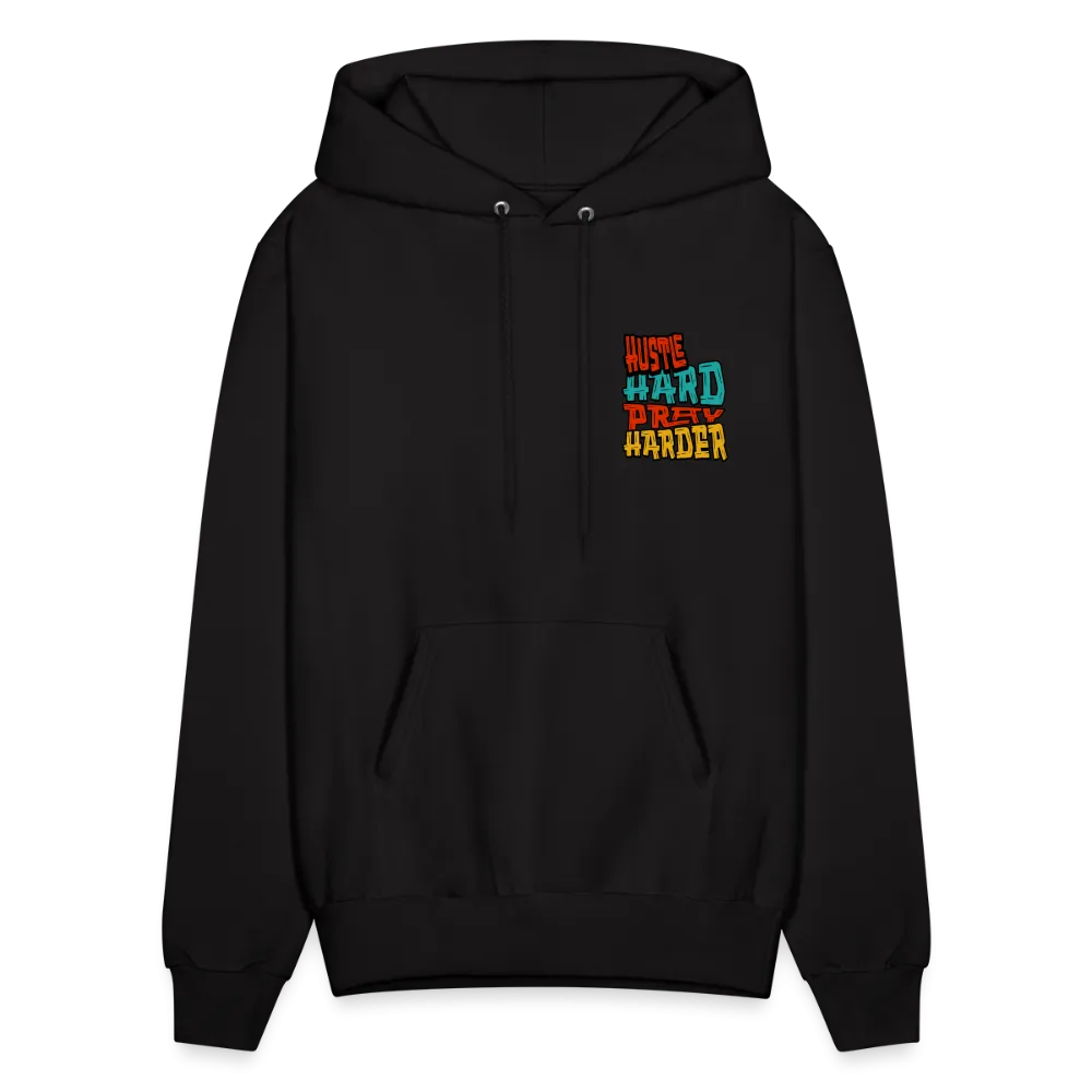 Hustle Hard Pray Harder Hoodie Black