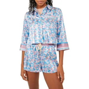 Intimately Free People - M, XL - Pillow Talk Satin PJ Short Set - cool lavender