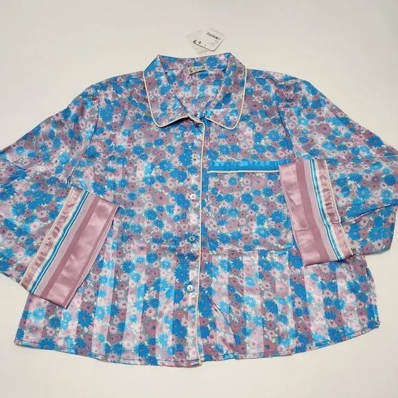 Intimately Free People - M, XL - Pillow Talk Satin PJ Short Set - cool lavender