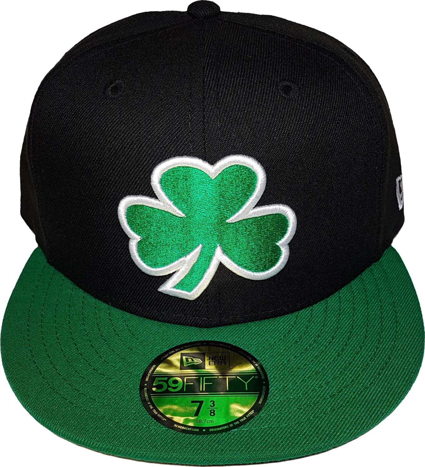 Irish Clover Black and Green Custom Fitted