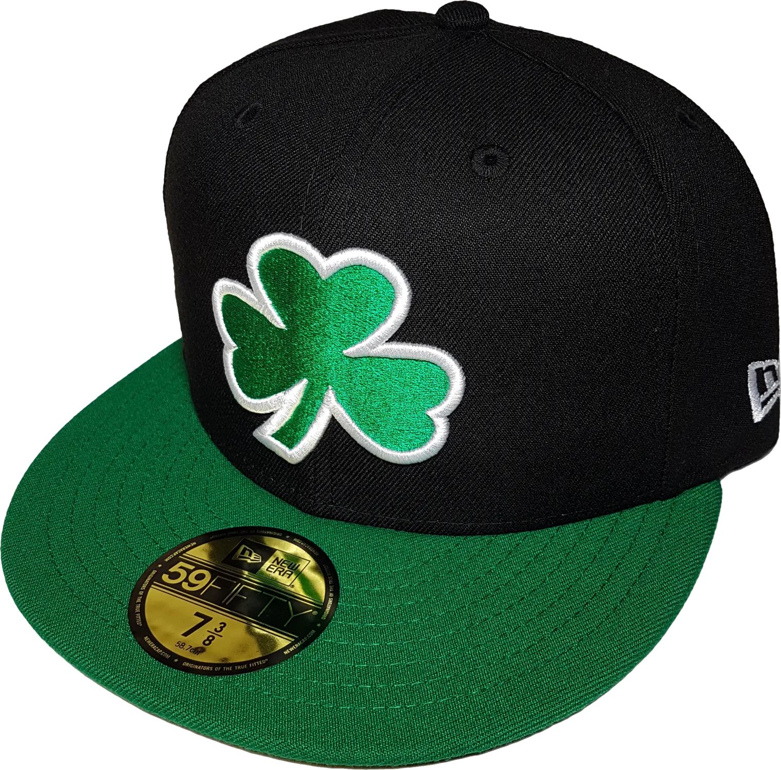 Irish Clover Black and Green Custom Fitted