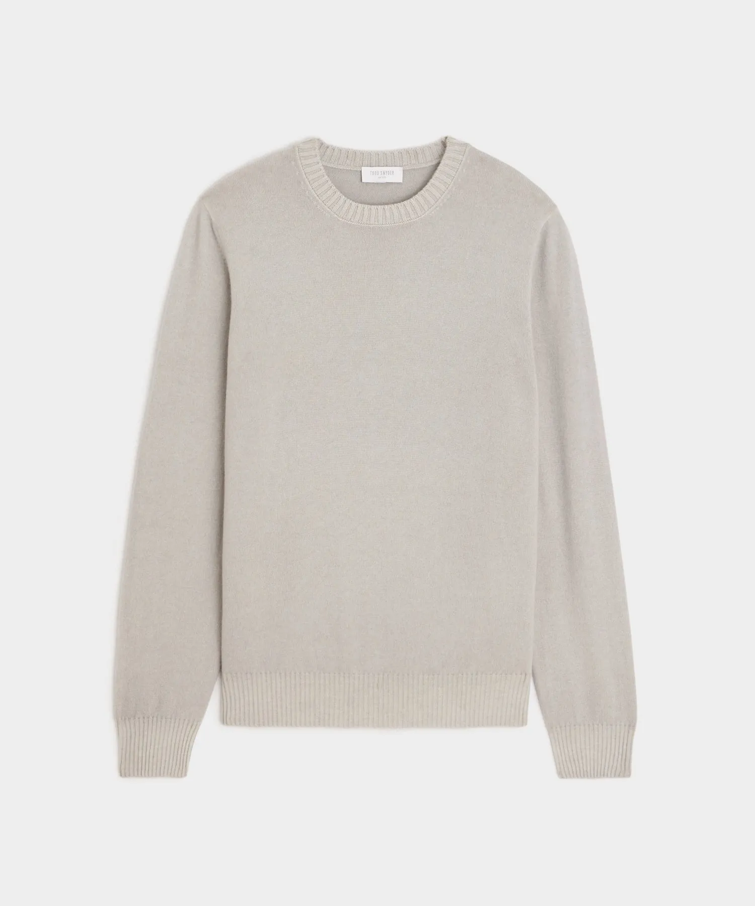 Italian Garment Dyed Wool Cashmere Crewneck Sweater