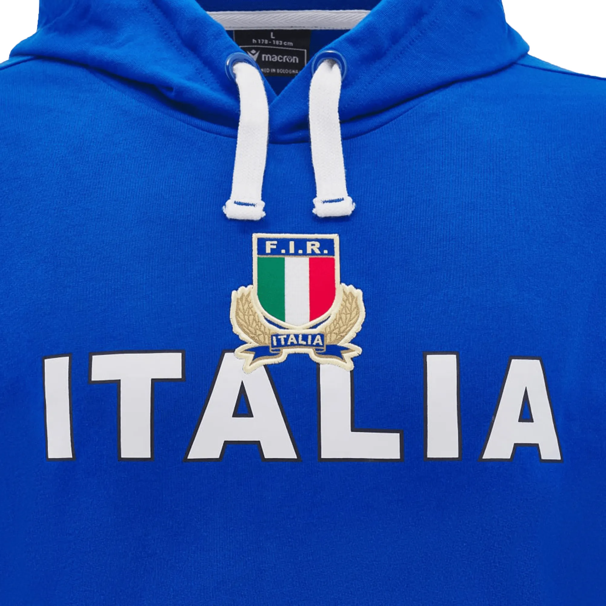 Italy Classic Cotton Hoodie 24/25 by Macron