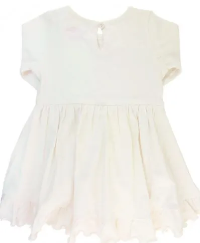 Ivory High Low Ruffle Tunic
