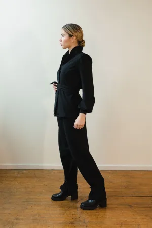 Jackie Tencel Organic Cotton Button-Down - Black