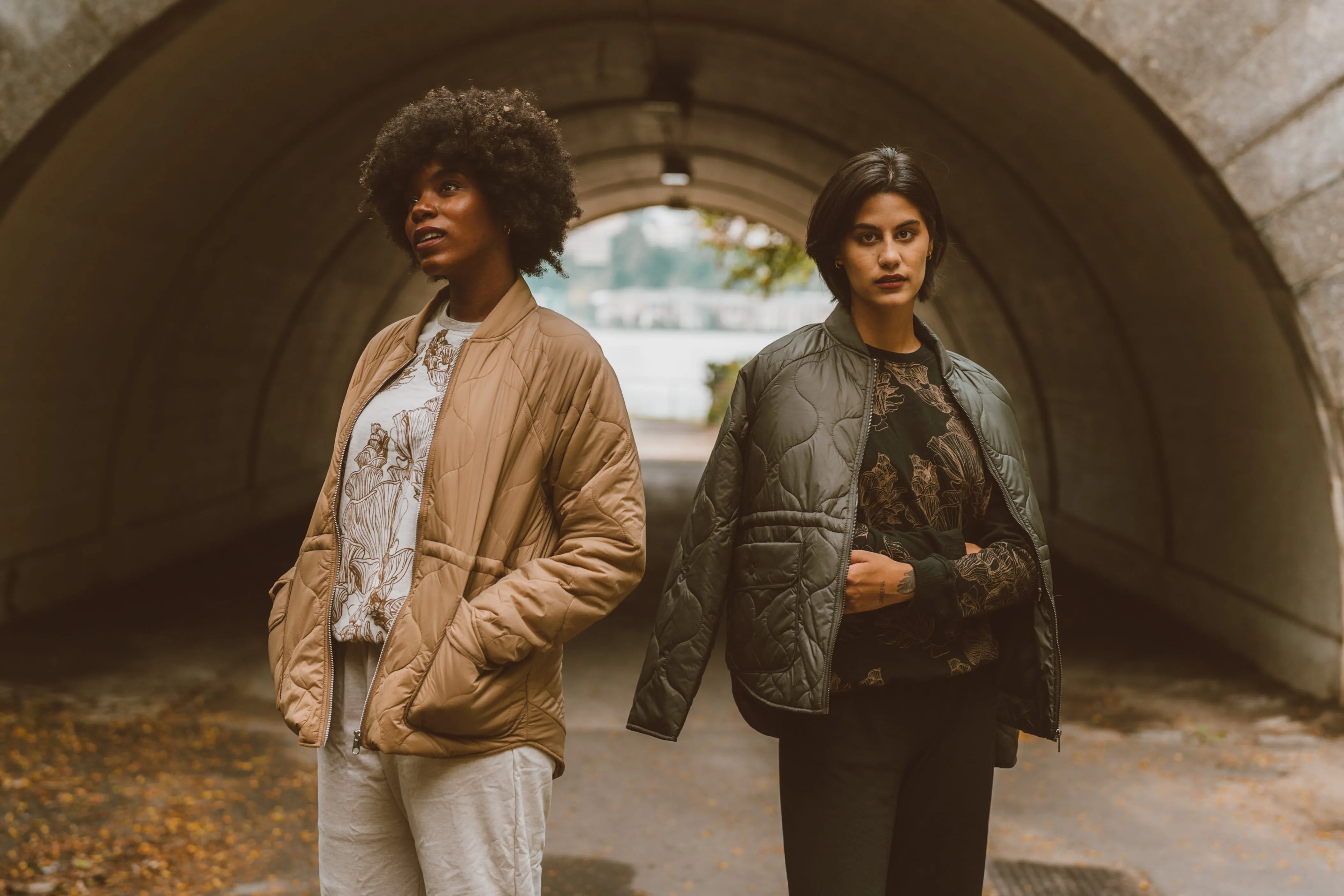 Jamesport Recycled Jacket - Tiger's Eye & Dark Peat