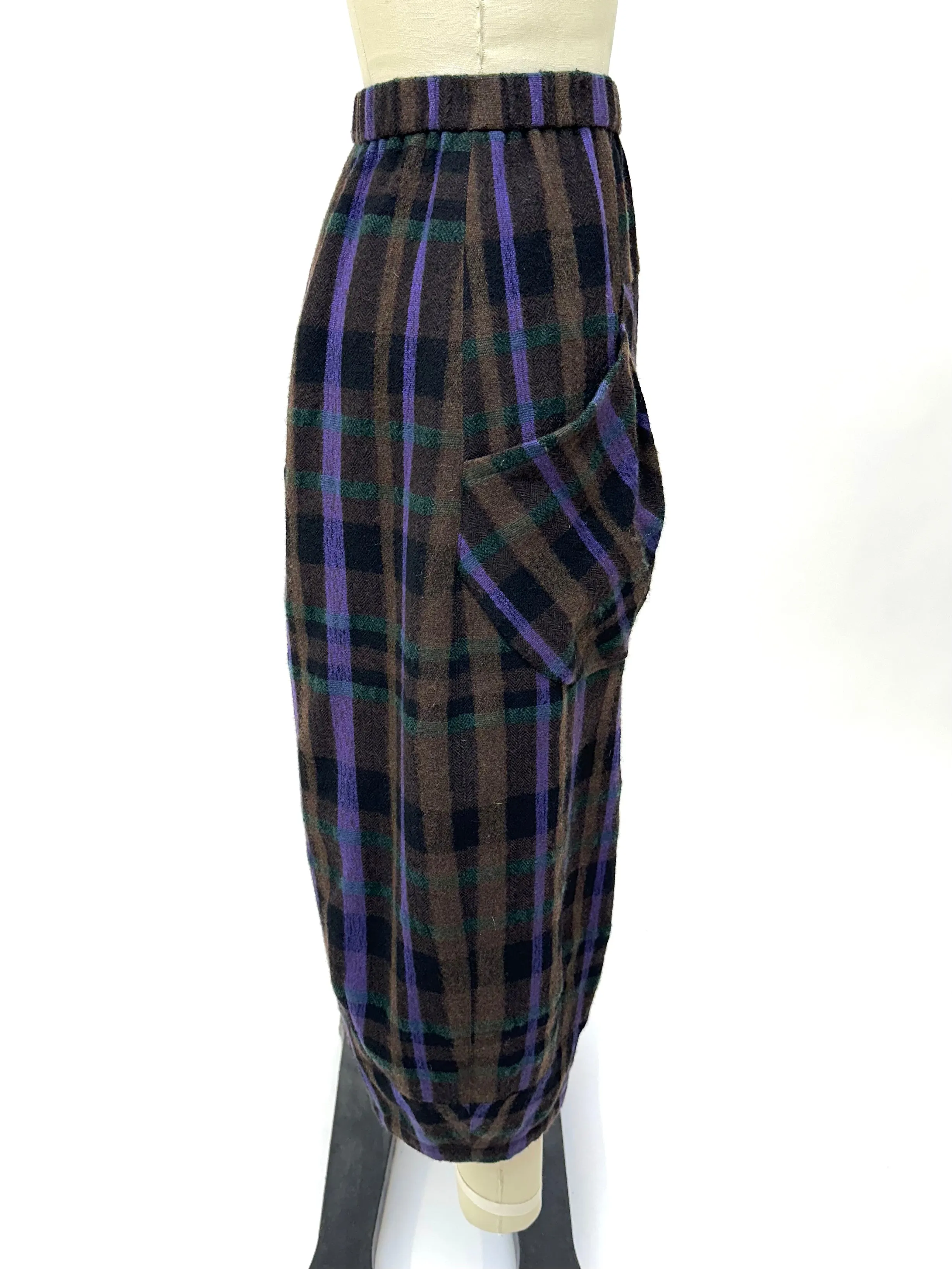 Japanese Wool Plaid Pants