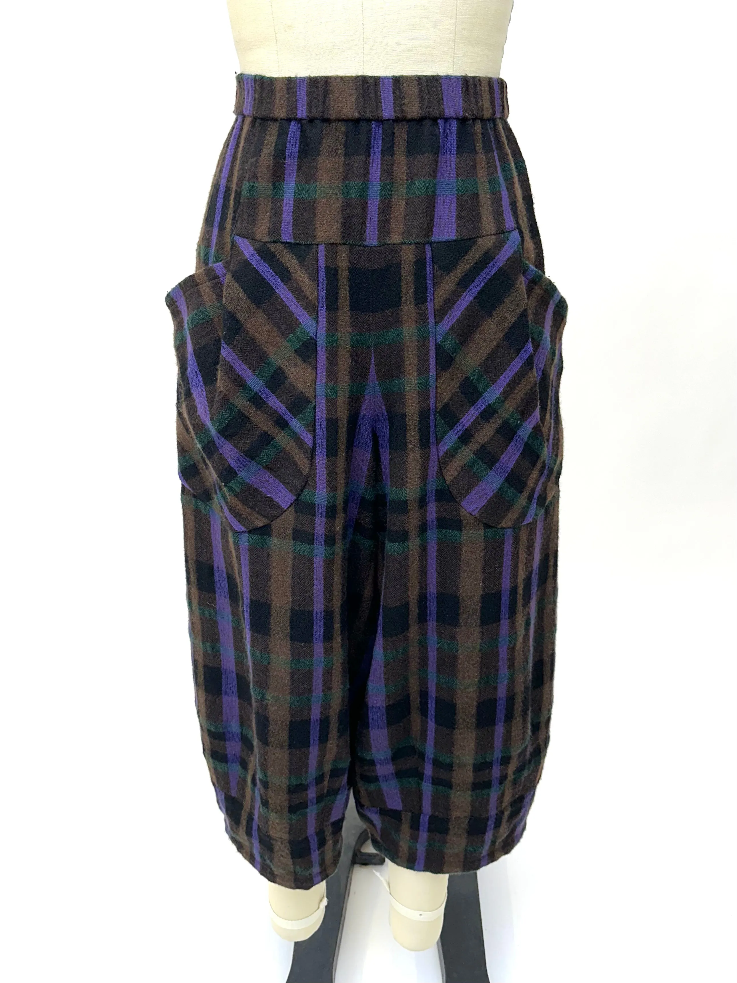Japanese Wool Plaid Pants